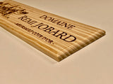Estampe / Façade d'une caisse de vin en bois du Domaine Rémi JOBARD - Bourgogne | Format 1 bouteille = 30x8 cm