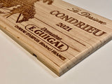 Estampe / Façade d'une caisse de vin en bois du Domaine Guigal - La Doriane - Condrieu | Format 6 bouteilles = 30x17 cm