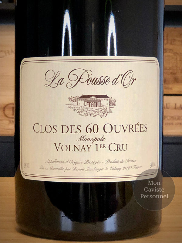 Domaine de la Pousse d'Or  |  Volnay  |  Premier Cru  |  "CLOS DES 60 OUVREES » en Monopole  |  2018  |  Jéroboam  |  Caisse Bois